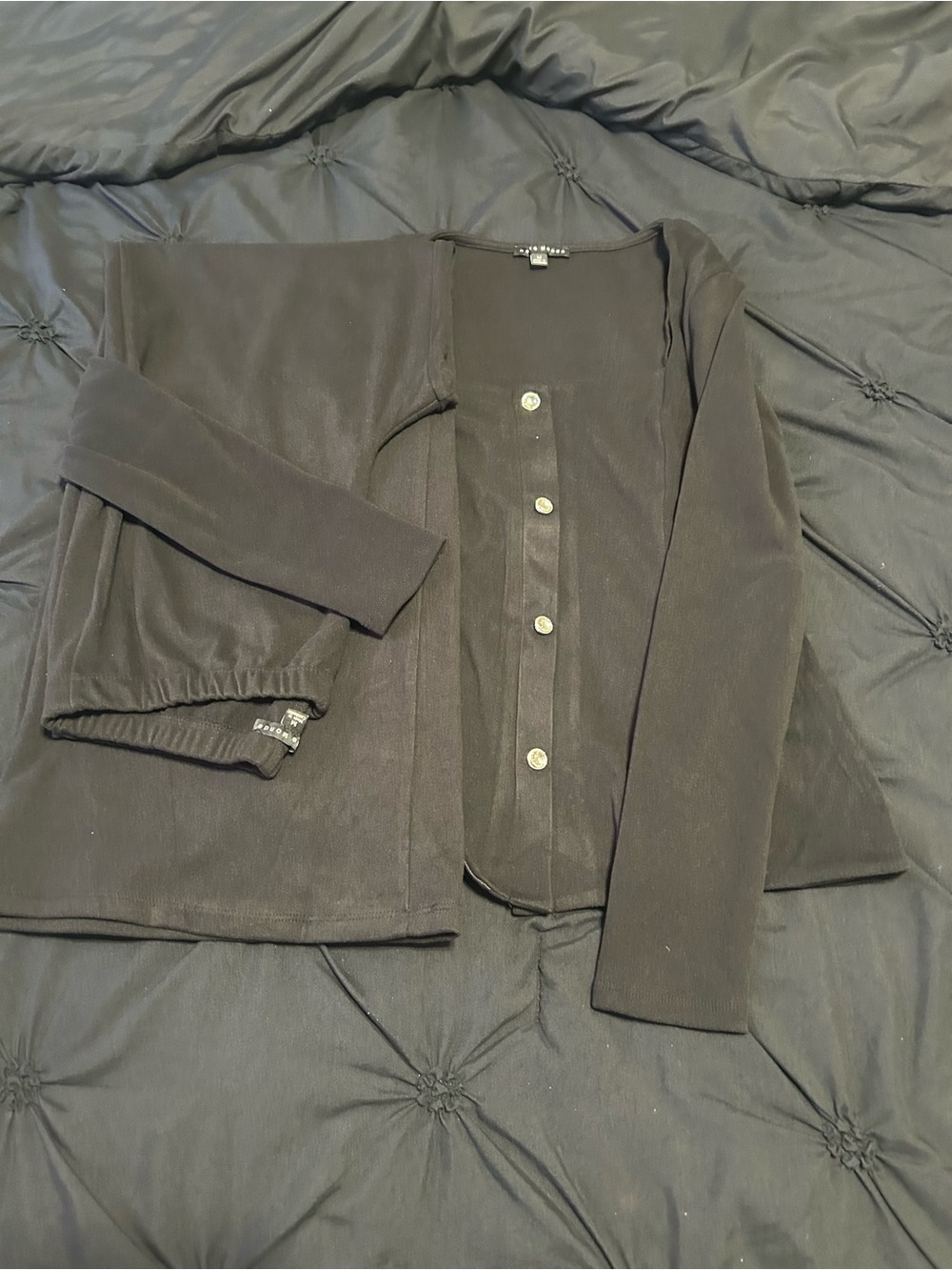 Fashion Nova Black Button-Front Women's Jacket